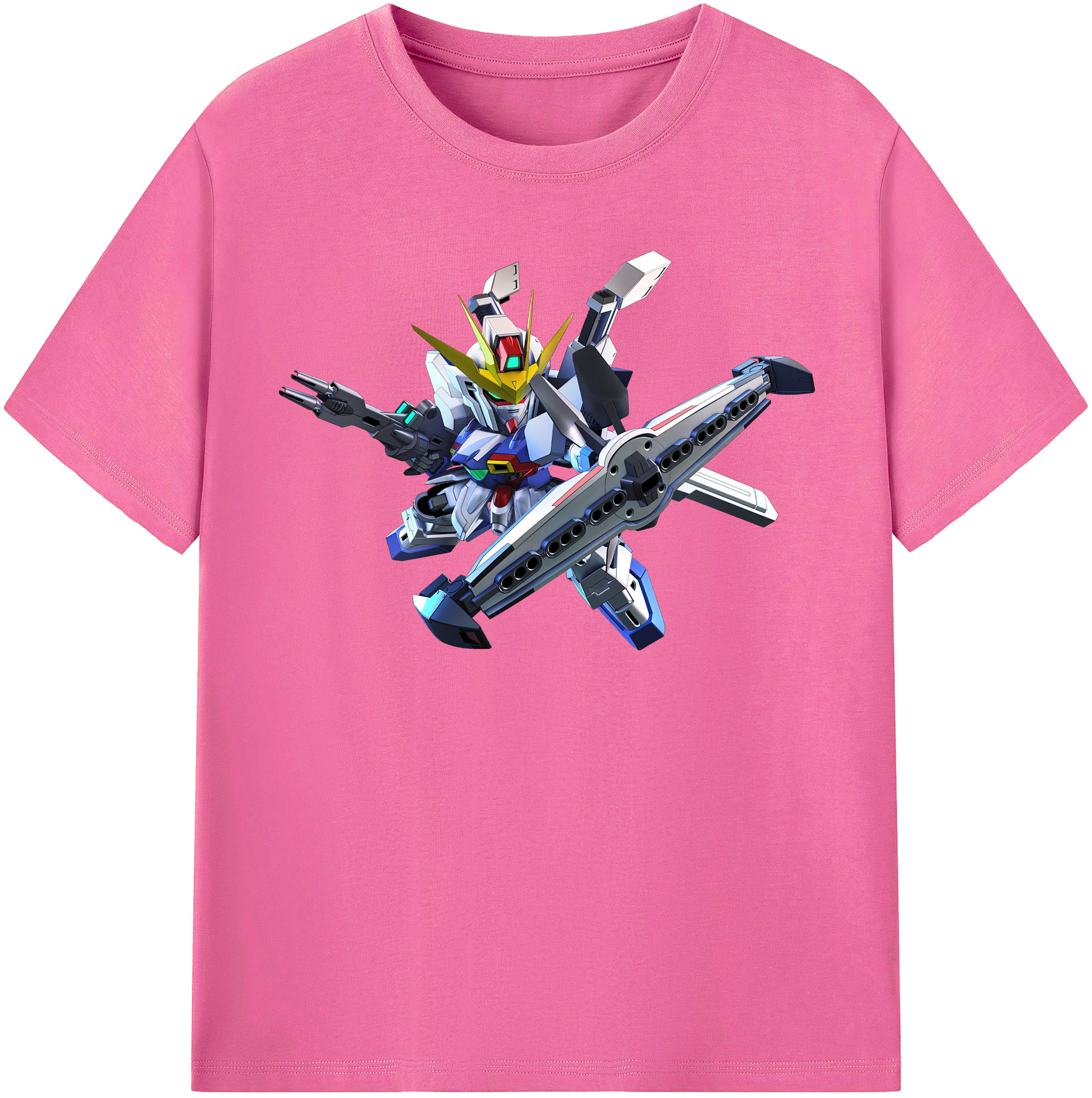 （画像用） 機動戦士ガンダム Mobile Suit Gundam レディースカジュアルプリントTシャツ（綿100％）